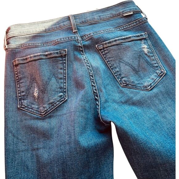 Mother Mid Rise Dazzler Ankle Fray Skinny Jeans - Picture 13 of 16